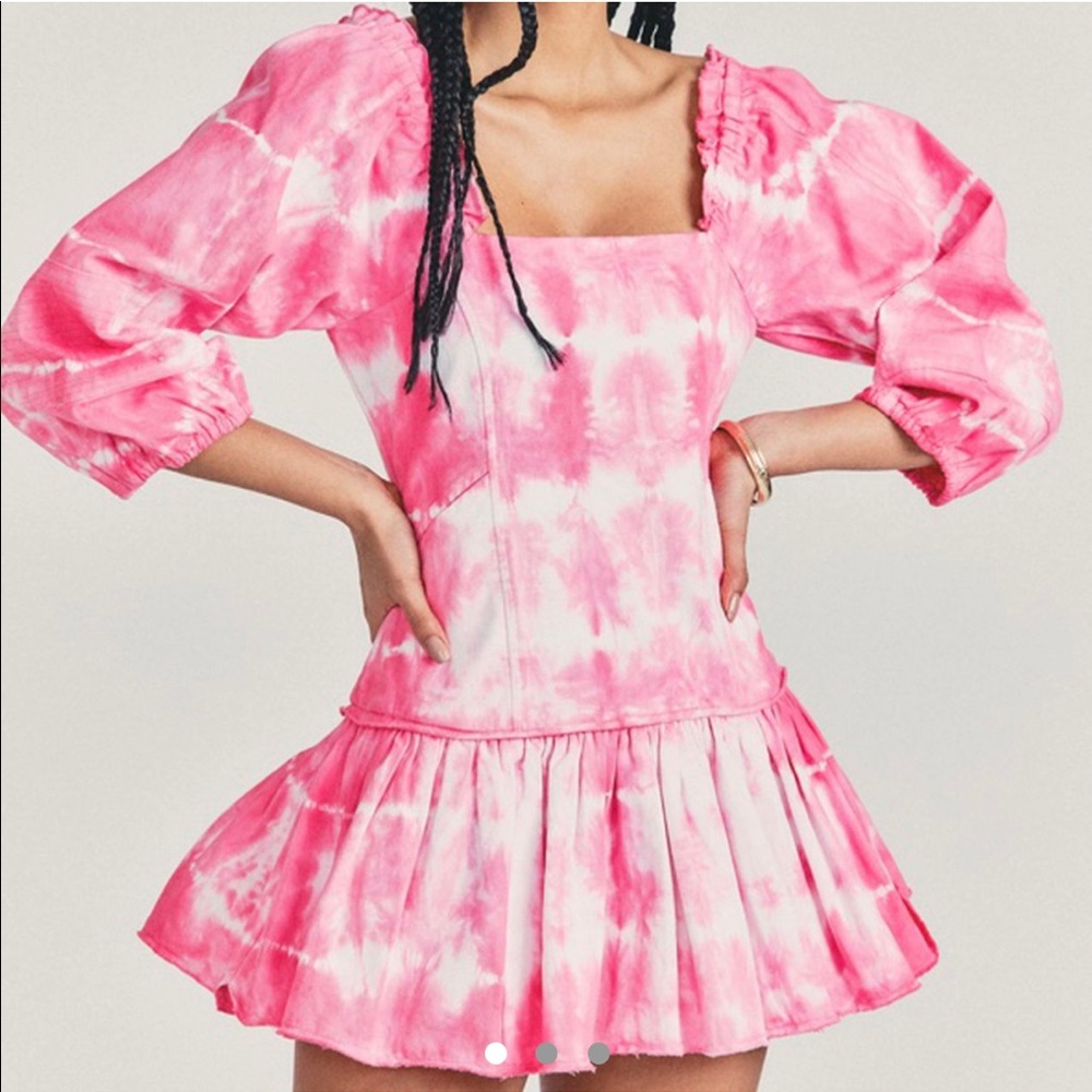 LoveShackFancy Chai Mini Dress